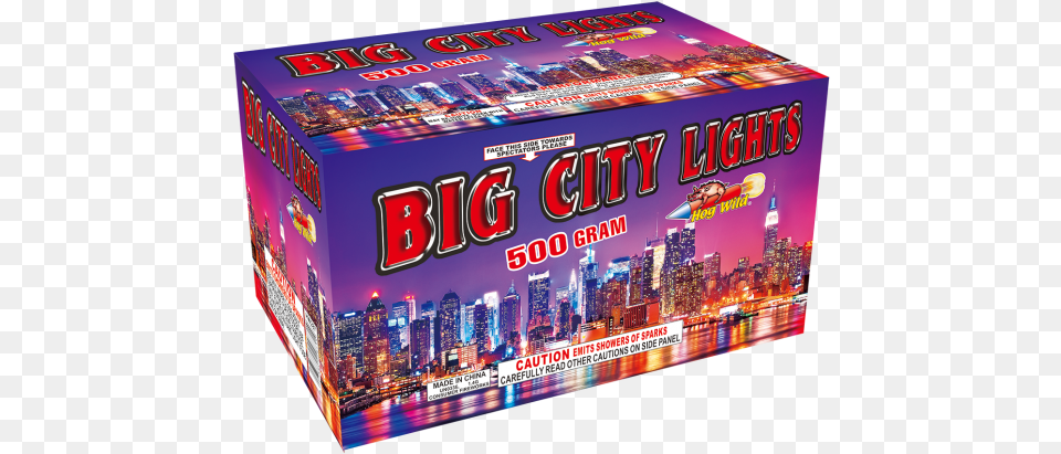 Big City Lights Red Rhino Wholesale Fireworks Lego, Food, Sweets, Scoreboard Free Png Download