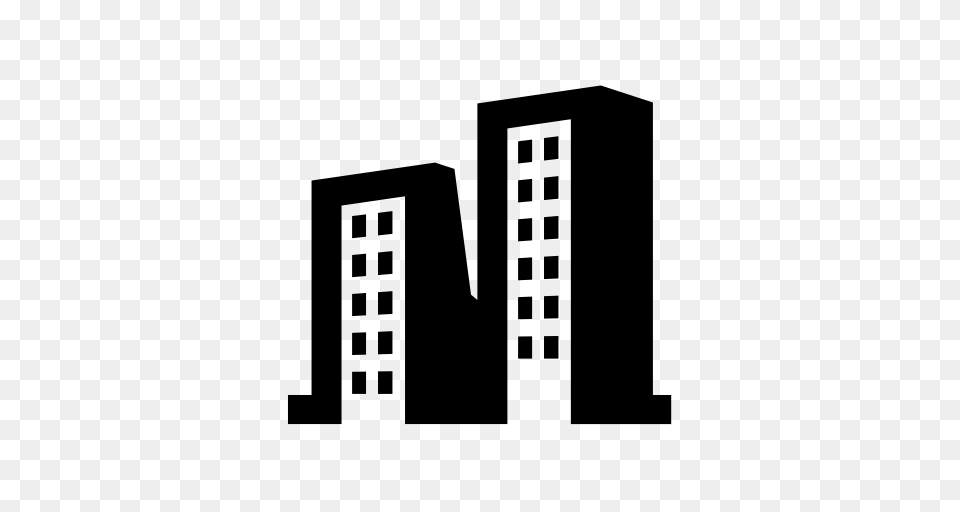 Big City Preference Big City Buildings Icon With And Vector, Gray Png