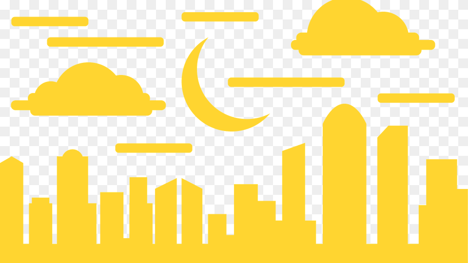 Big City Skyline Silhouette, Outdoors Png