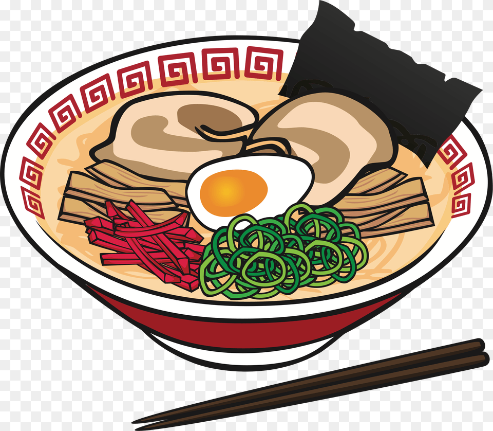 Big Clipart Ramen, Bowl, Dish, Food, Meal Png Image