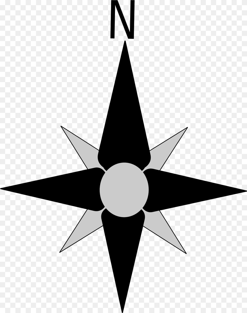 Big Compass Rose North Arrow, Symbol, Star Symbol Png