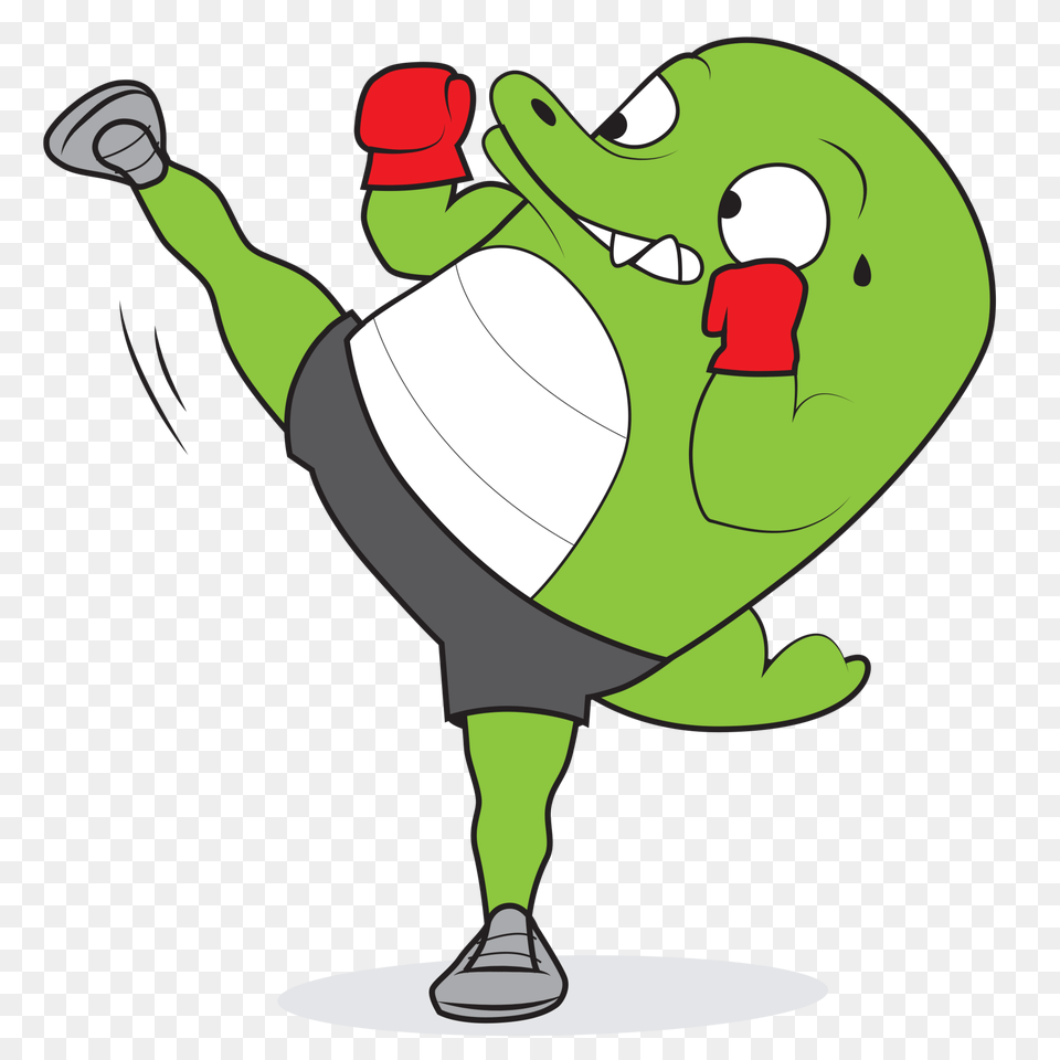 Big Crocodile Sports And Gym Workout Clothing And Leisure Wear, Cartoon, Person Free Transparent Png