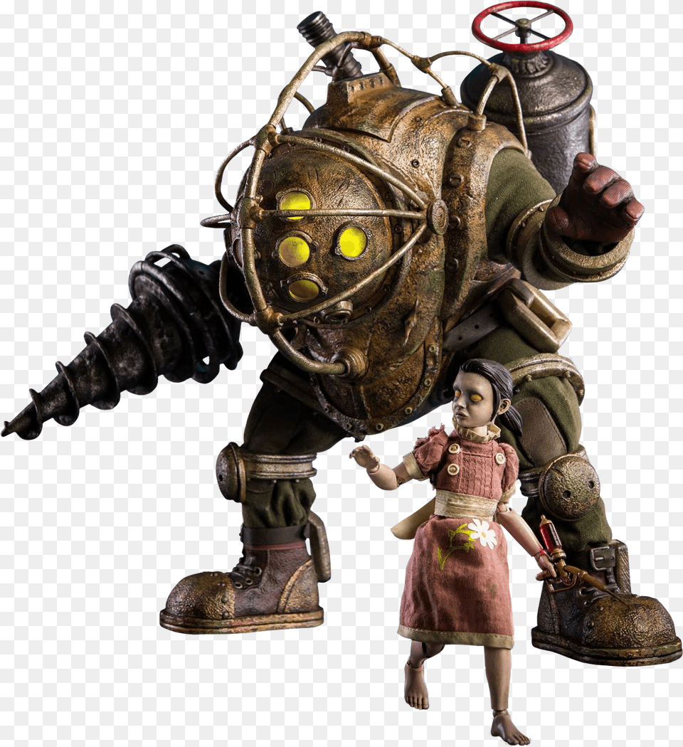 Big Daddy Amp Little Sister 16th Scale Action Figure Threezero Big Daddy And Little Sister 16 Scale Figure, Child, Female, Girl, Person Free Transparent Png
