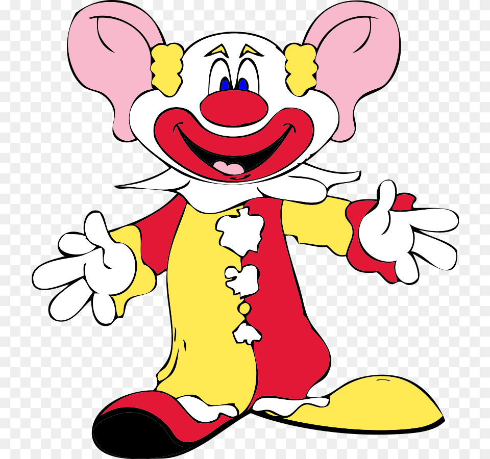 Big Earred Clown Svg Clip Arts Animated Clown, Performer, Person, Face, Head Free Png