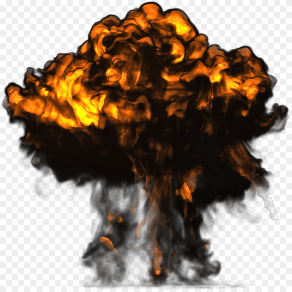 Big Explosion With Dark Smoke Image Frame By Frame Explosion Png