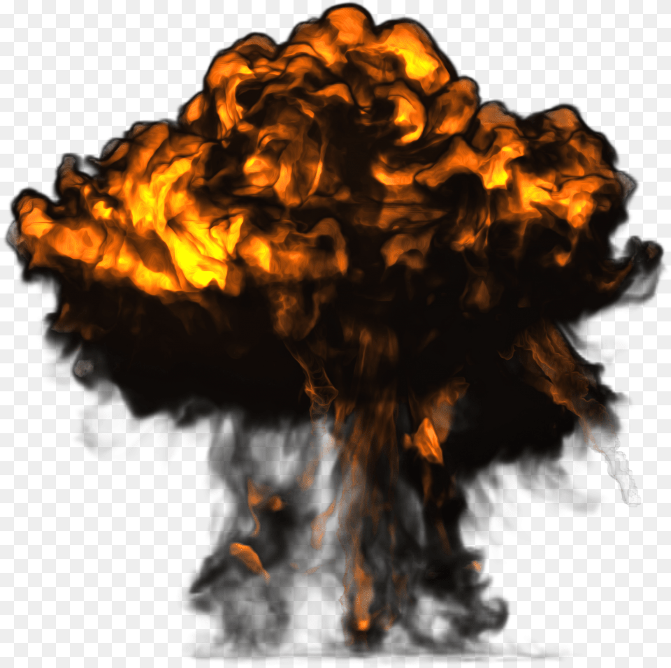 Big Explosion With Dark Smoke Image Imagenes De Explosion, Fire, Flame, Bonfire Free Png