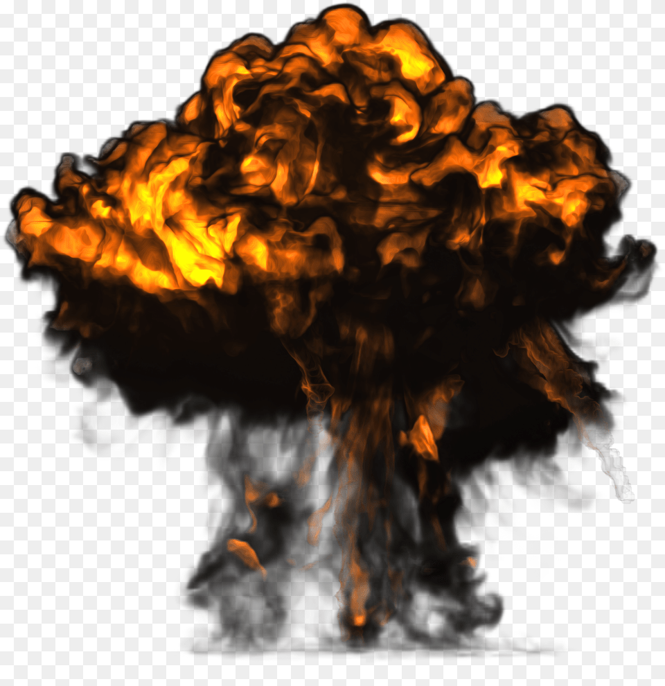 Big Explosion With Dark Smoke Image Transparent Background Explosion Free Png Download