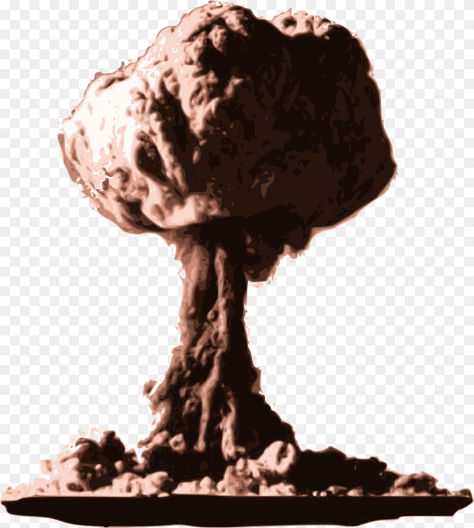 Big Explosion With Fire And Smoke Nuclear Mushroom Cloud, Cake, Dessert, Food, Wedding Png Image