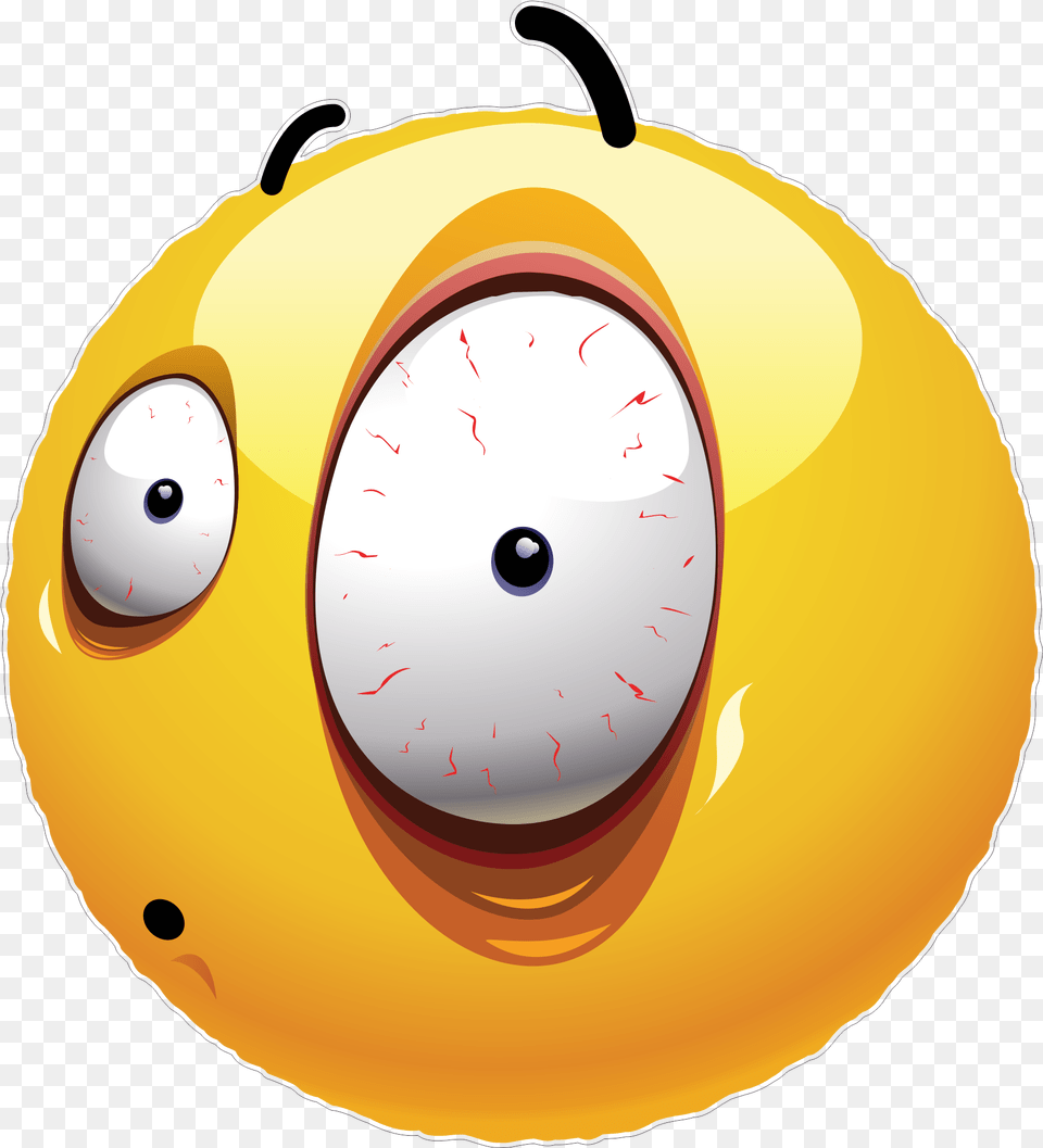 Big Eye Emoji Decal Emoji With Big Eyes, Disk Free Transparent Png
