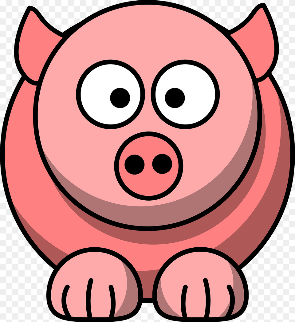 Big Eyed Pig Clipart, Ammunition, Grenade, Weapon, Piggy Bank Free Png Download