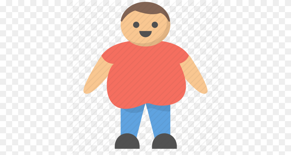 Big Fat Large Man Obese Overweight Person Icon, Baby, Face, Head Png
