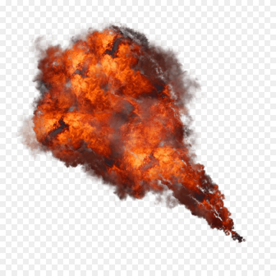 Big Fireball Flame Fire Fire With Smoke, Bonfire Png Image