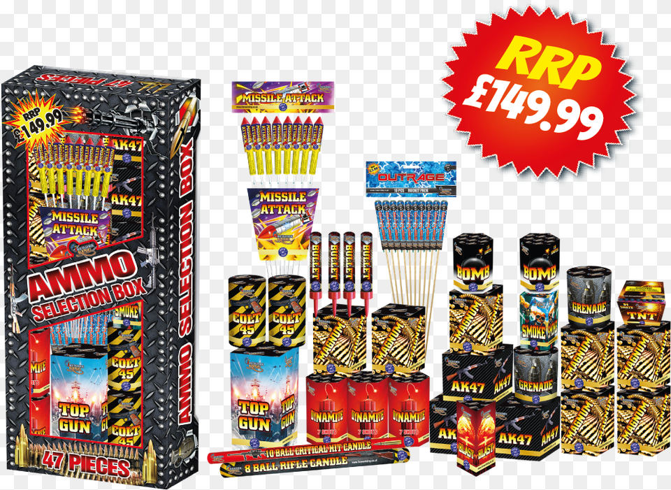 Big Firework Selection Boxes, Can, Tin Png Image