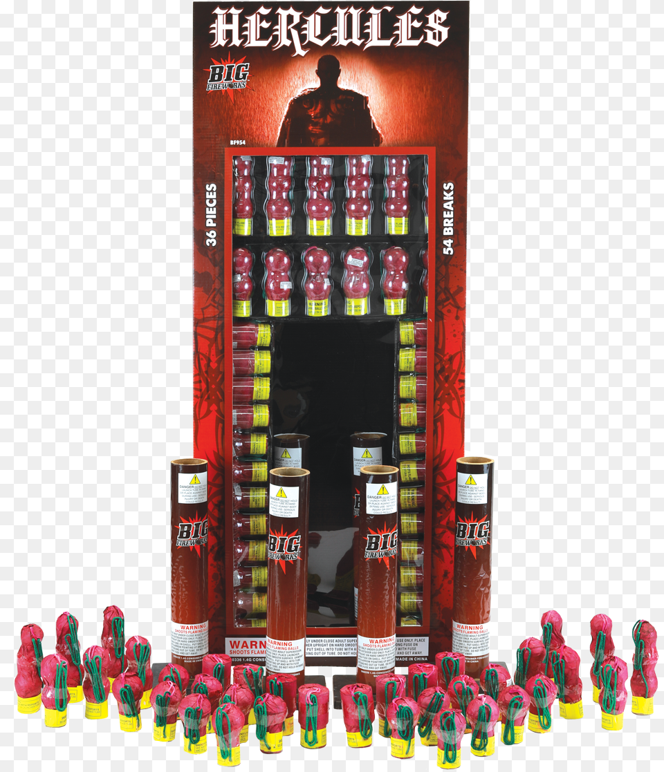 Big Fireworks Hercules, Adult, Male, Man, Person Png