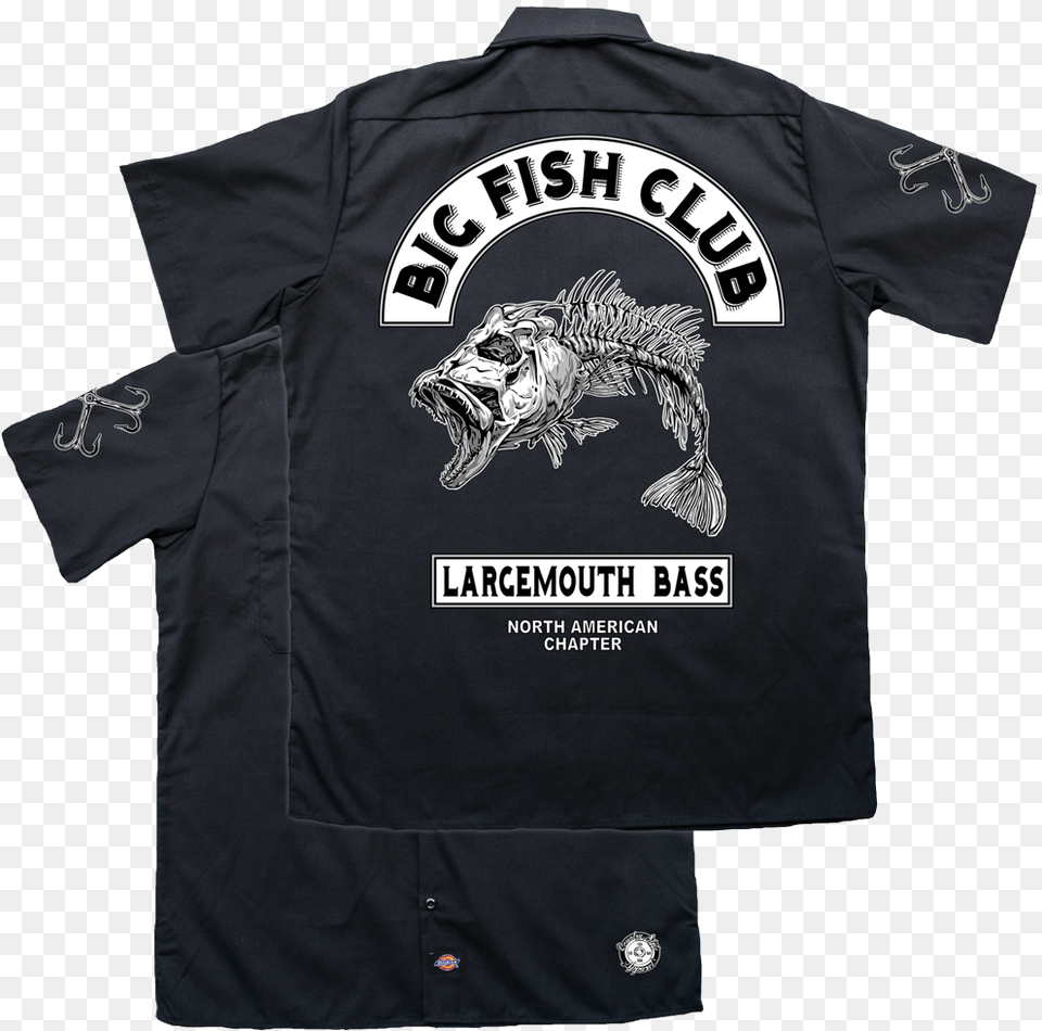 Big Fish Club, Clothing, Coat, Shirt, T-shirt Png Image