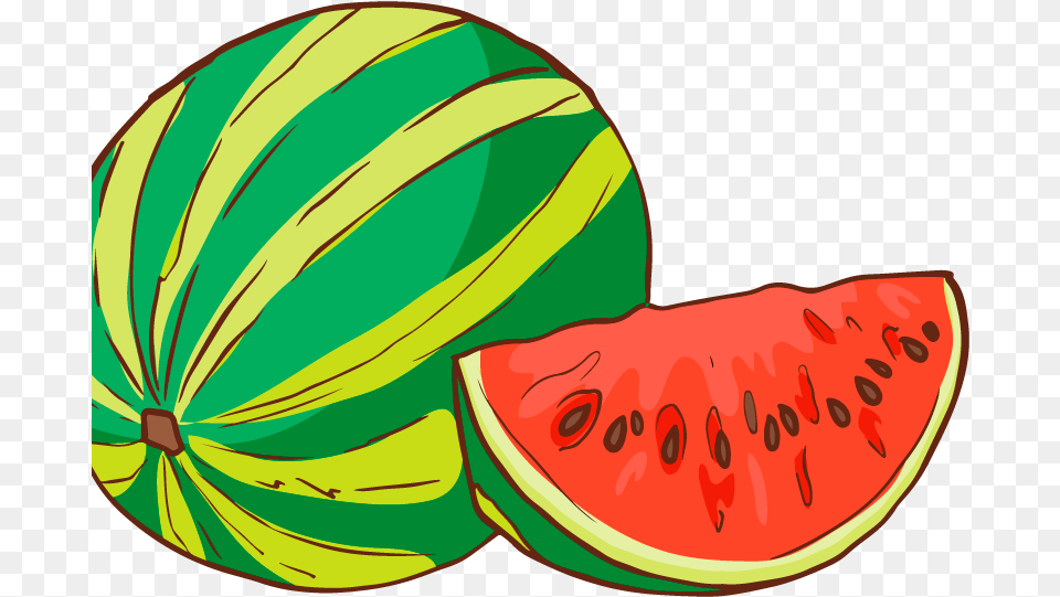 Big Food Vector Set Food Cartoon Illustration Vector Vector Graphics, Fruit, Plant, Produce, Melon Png Image