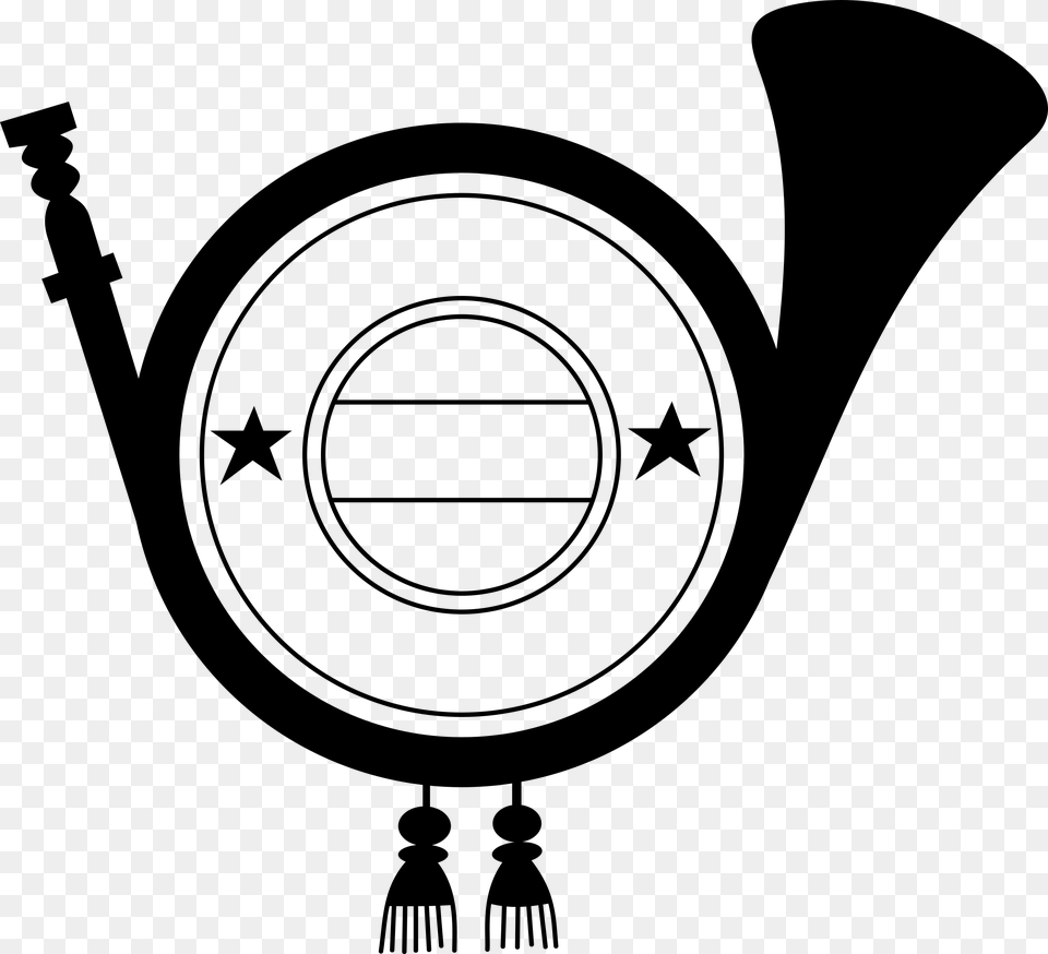Big French Horn, Gray Free Png