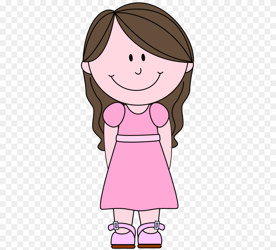 Big Girl Clipart Girl Clipart, Cartoon, Baby, Person, Book Free Png