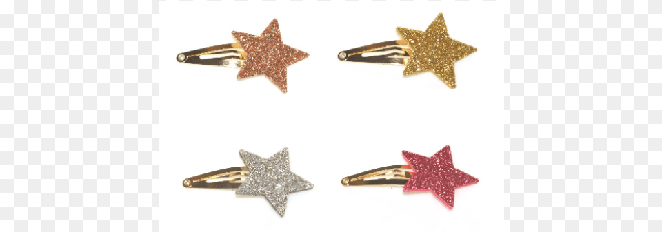 Big Glitter Star Snap Earrings, Accessories, Hair Slide, Jewelry Png