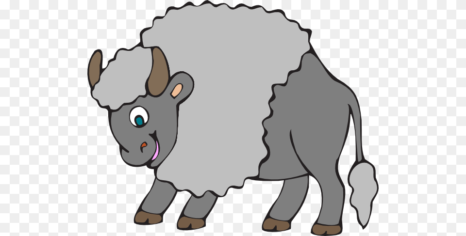 Big Gray Ox Clip Art, Animal, Buffalo, Mammal, Wildlife Free Png Download