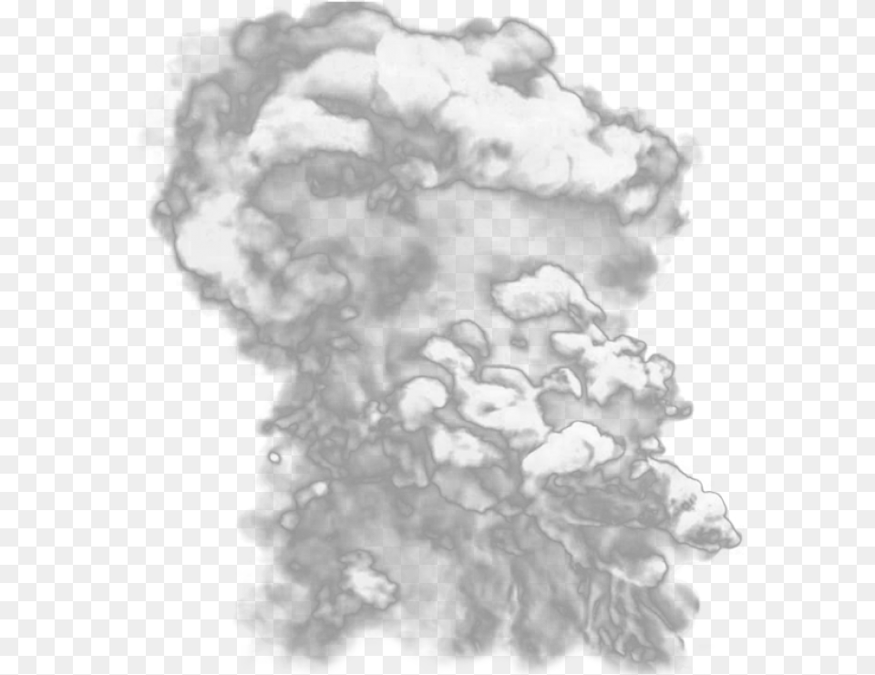 Big Grey Smoke Burning Smoke, Fire Png Image