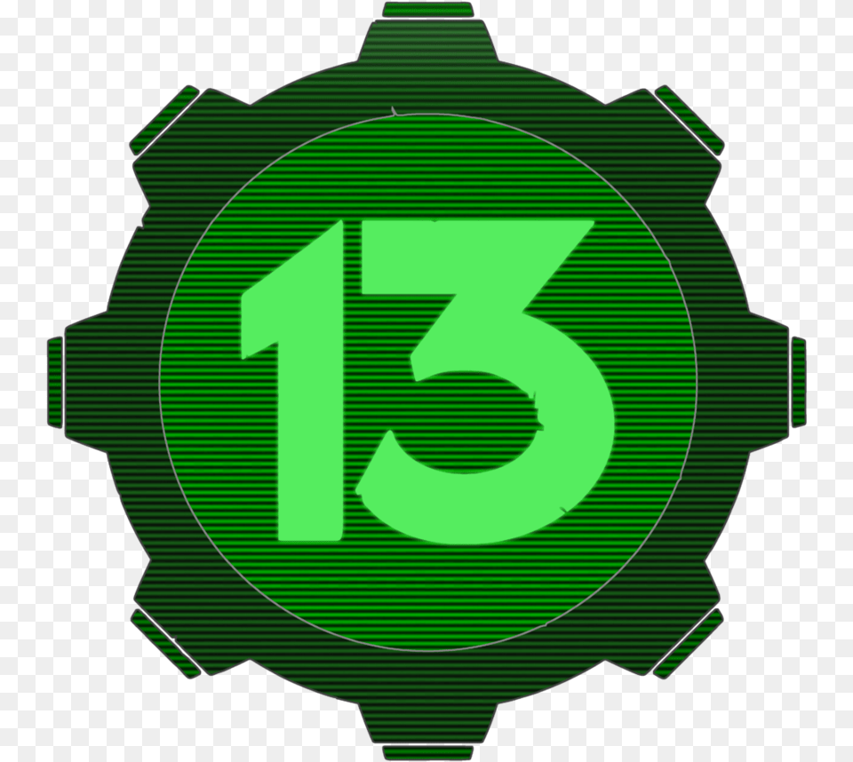 Big Guns Fallout Vault 13 Logo, Green, Ammunition, Grenade, Weapon Free Png