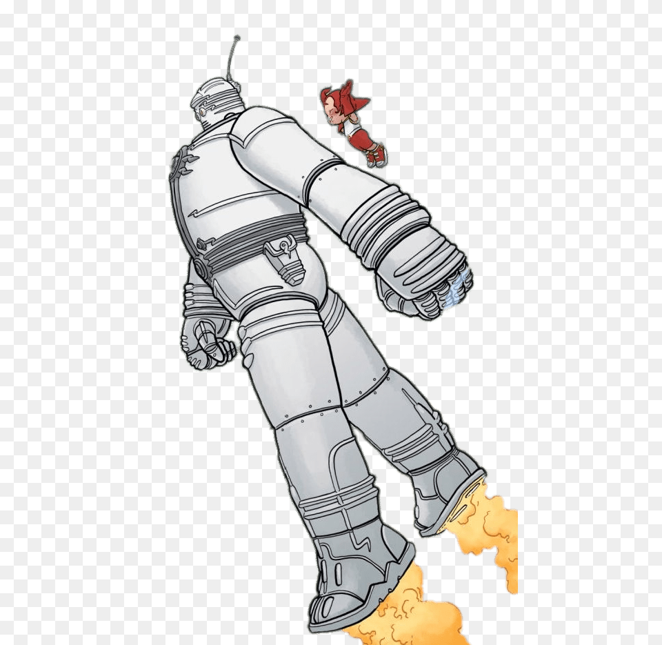 Big Guy And Rusty The Boy Robot In The Air, Baby, Person, Art Free Transparent Png