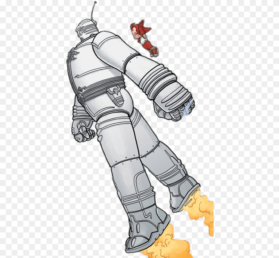 Big Guy And Rusty The Boy Robot In The Air Big Guy And Rusty The Boy Robot Frank Miller, Person, Baby, Art, People Free Png