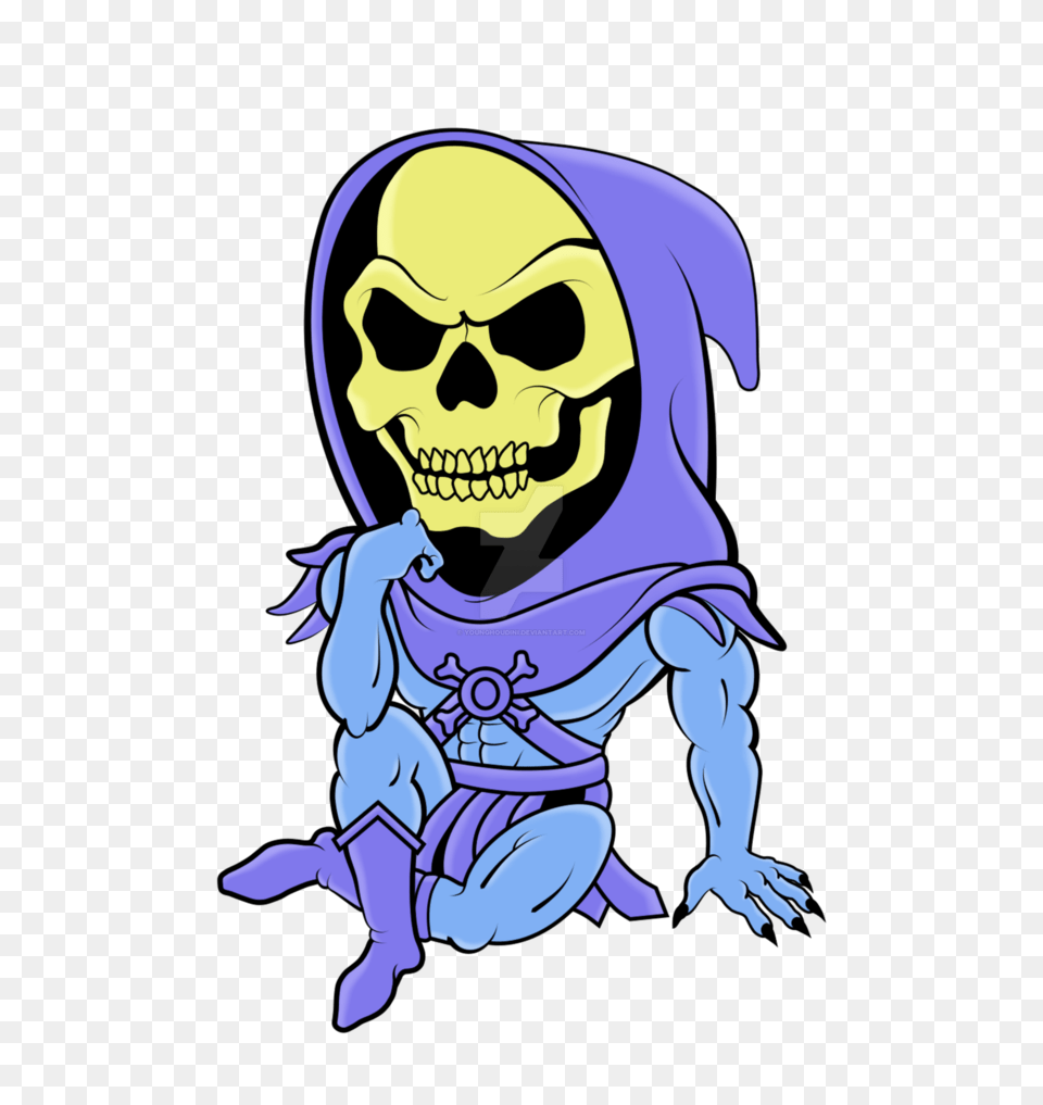 Big Headed Skeletor, Baby, Person, Cartoon, Face Png Image