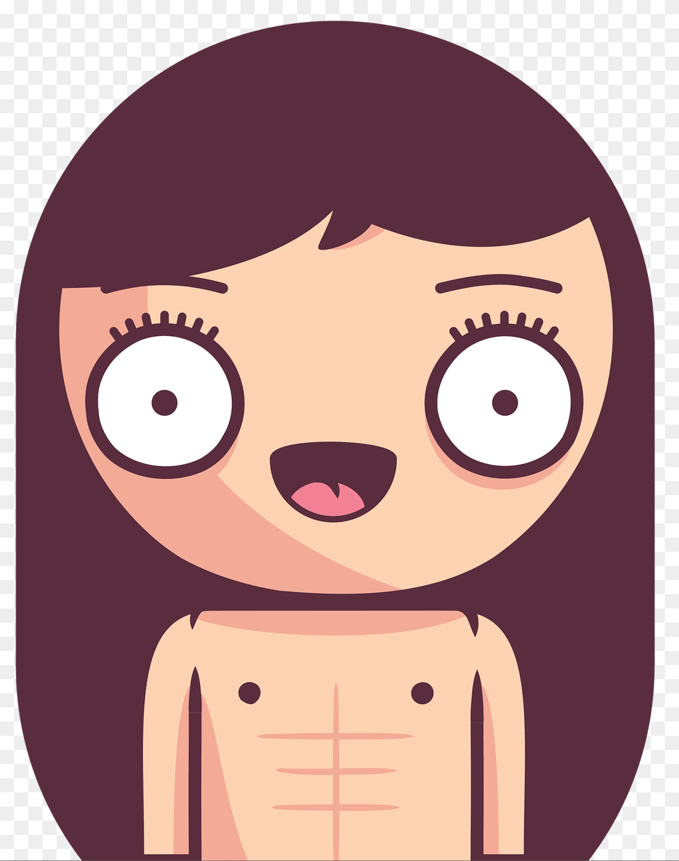 Big Heads Body Girl Clipart, Baby, Person, Face, Head Free Png