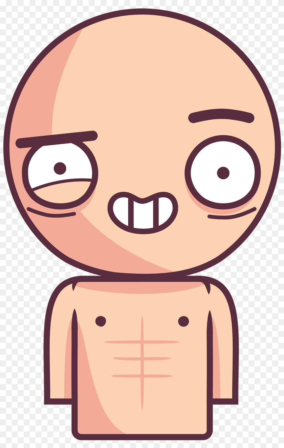 Big Heads Body Guy Clipart, Person, Disk Free Png