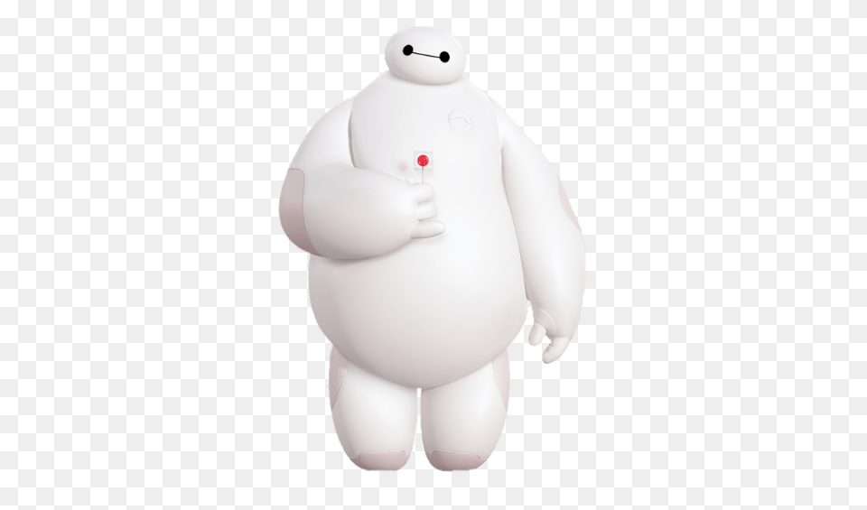 Big Hero 6 Baymax Holding Lollypop, Plush, Toy, Nature, Outdoors Free Png Download