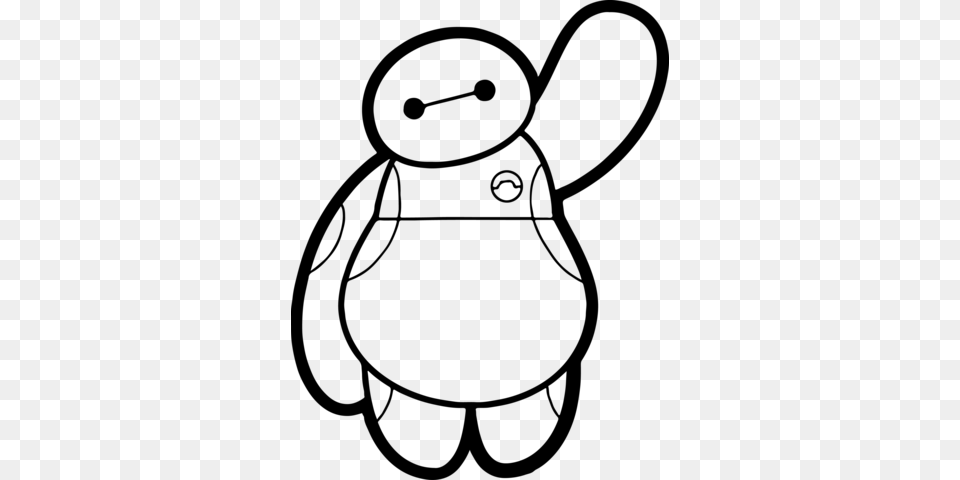 Big Hero Baymax Clipart, Gray Free Transparent Png