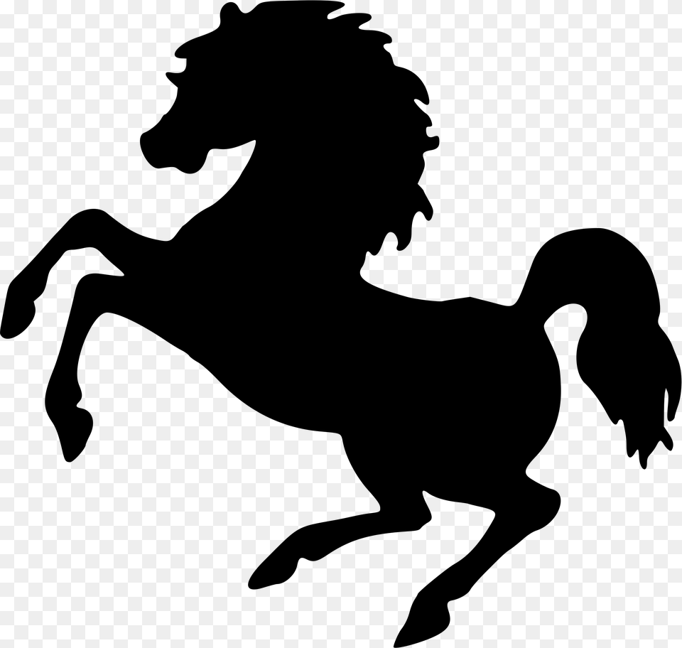 Big Horse Cliparts, Gray Png Image