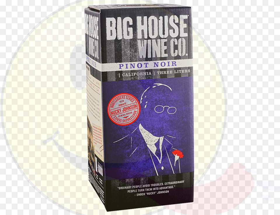 Big House Pinot Noir Big House Box Wine, Book, Publication, Disk, Dvd Png Image