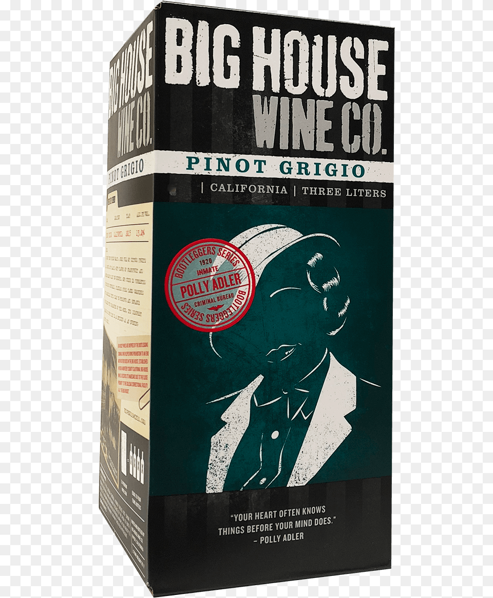 Big House Wine Co Poster, Advertisement, Adult, Person, Man Free Png