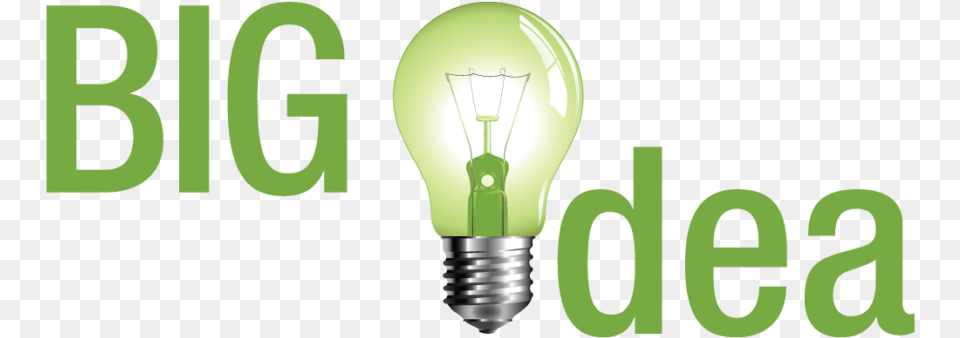 Big Idea Light Bulb, Green, Lightbulb Png