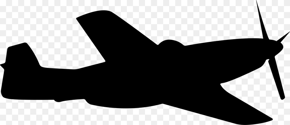 Big Image Airplane, Gray Free Transparent Png