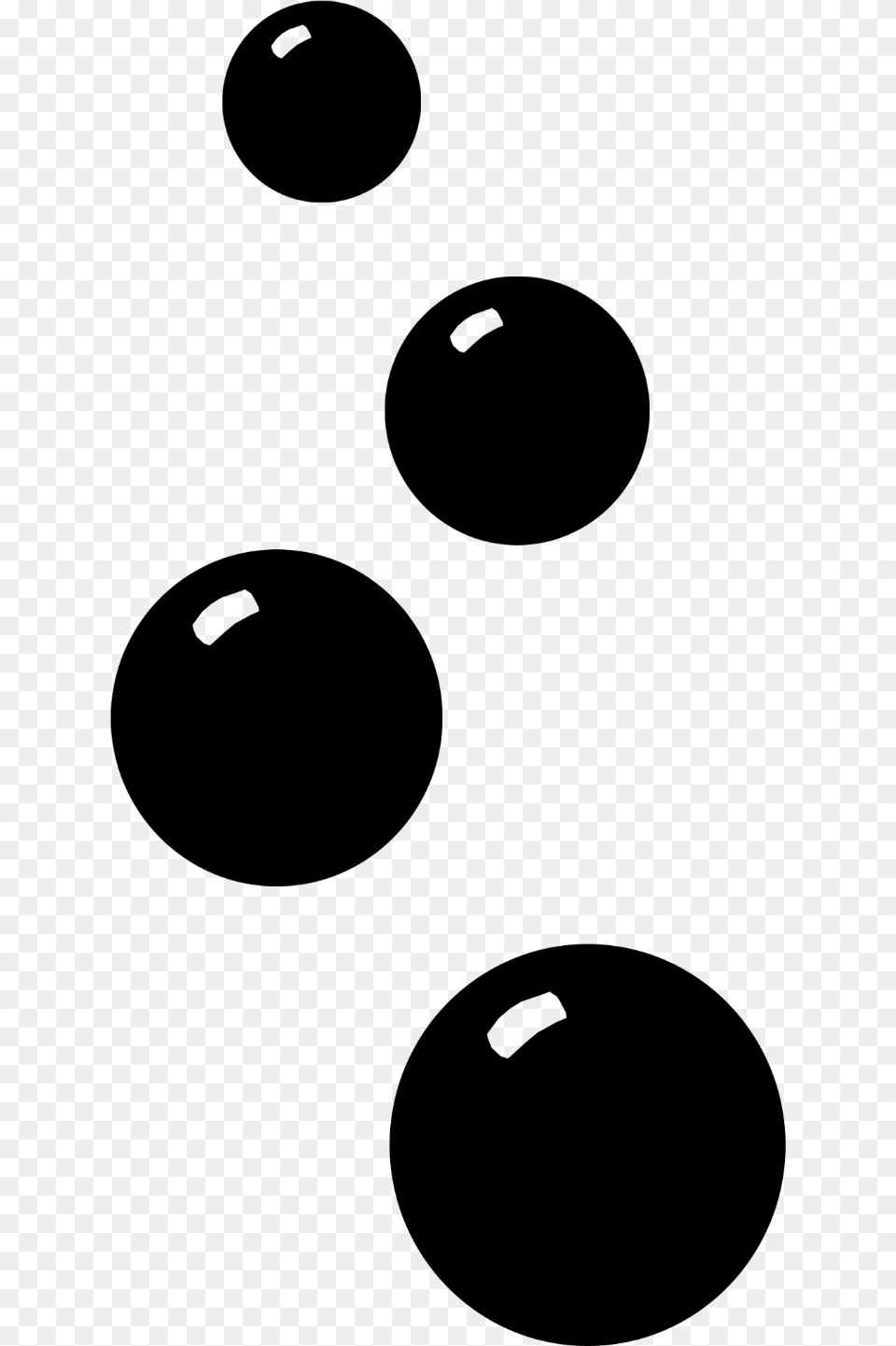 Big Image Black And White Bubble Clipart, Gray Png