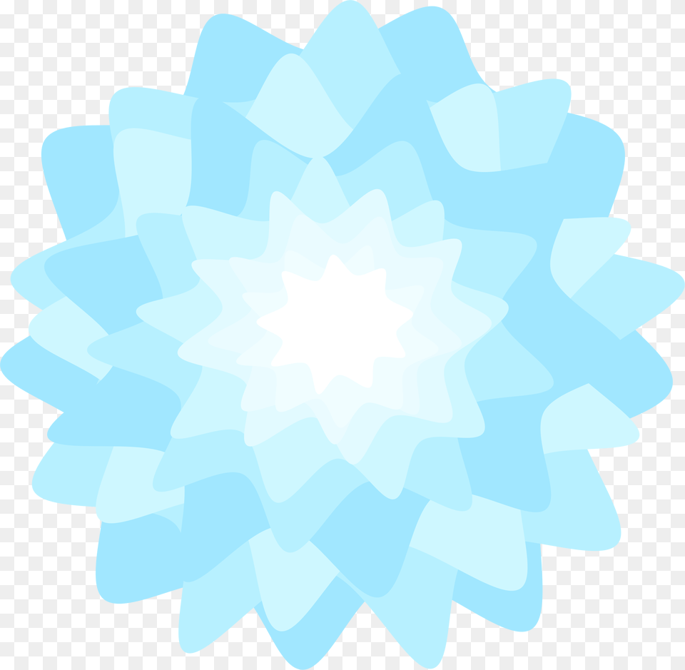 Big Image Blue Flower Circle, Nature, Outdoors, Snow, Bonfire Free Transparent Png