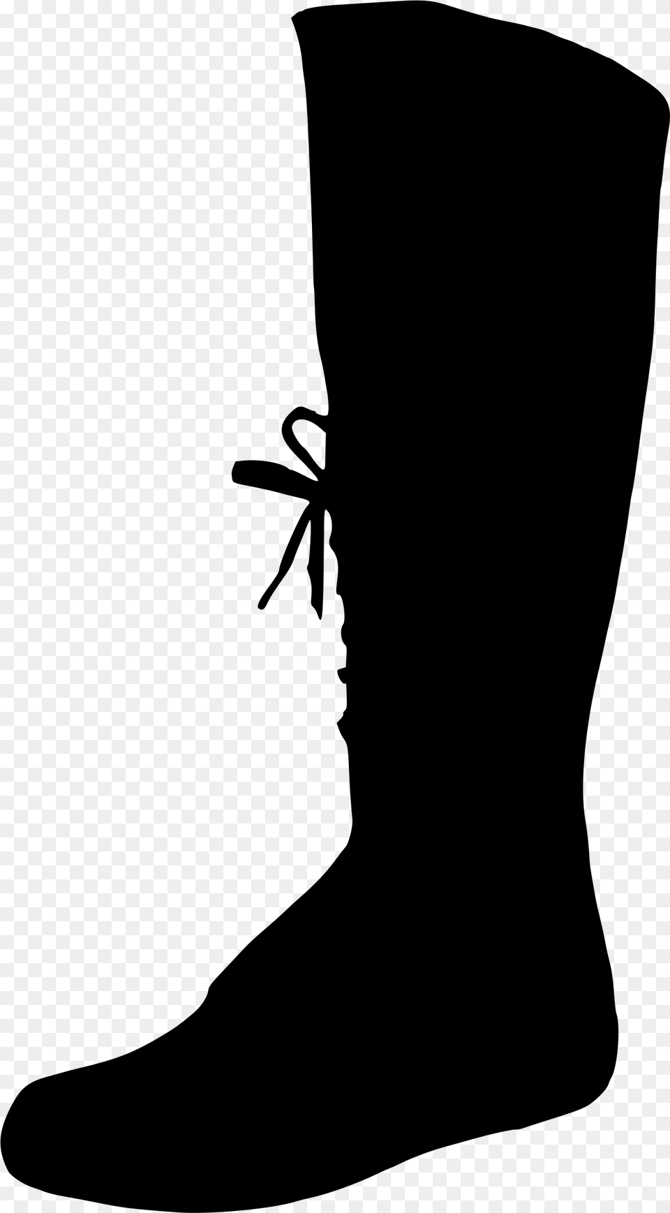 Big Image Boots Silhouette, Gray Free Transparent Png