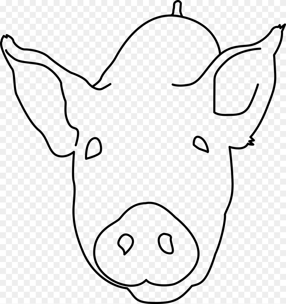 Big Image Cerdo Porco White, Gray Free Transparent Png