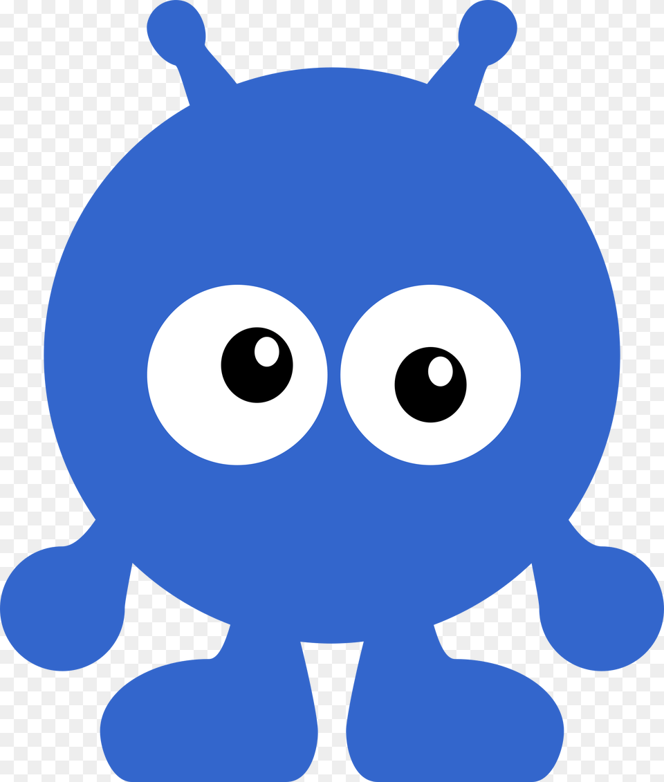 Big Image Clip Art Alien Blue, Plush, Toy, Baby, Person Free Png