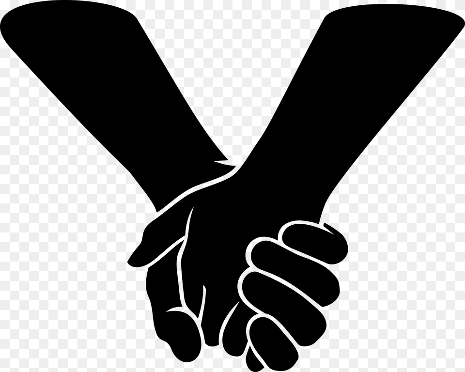 Big Image Clip Art Hands Holding, Gray Png
