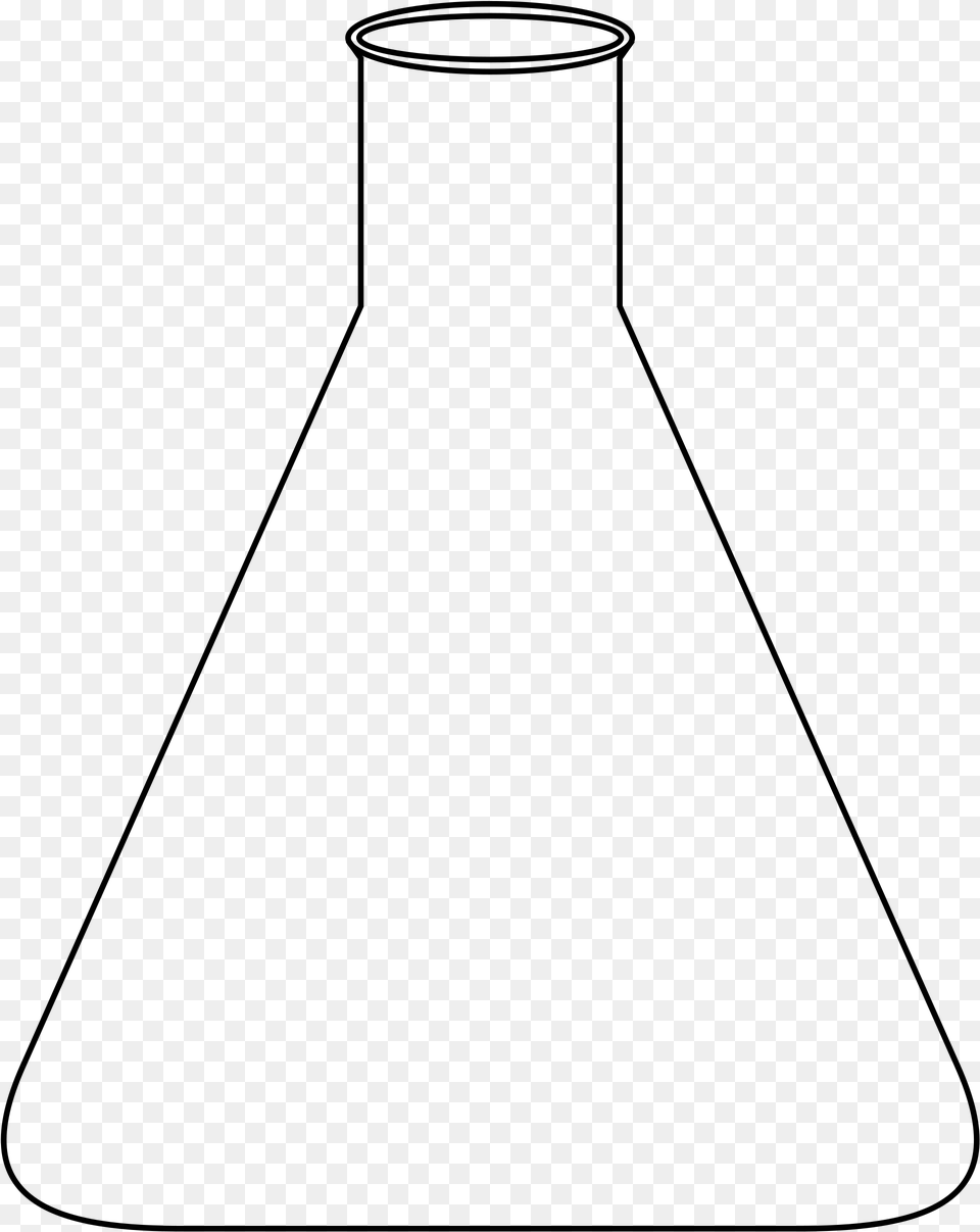 Big Image Clipart Erlenmeyer, Gray Free Png