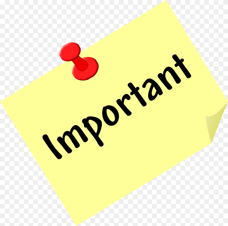 Big Clipart Post It Important, Text Png Image