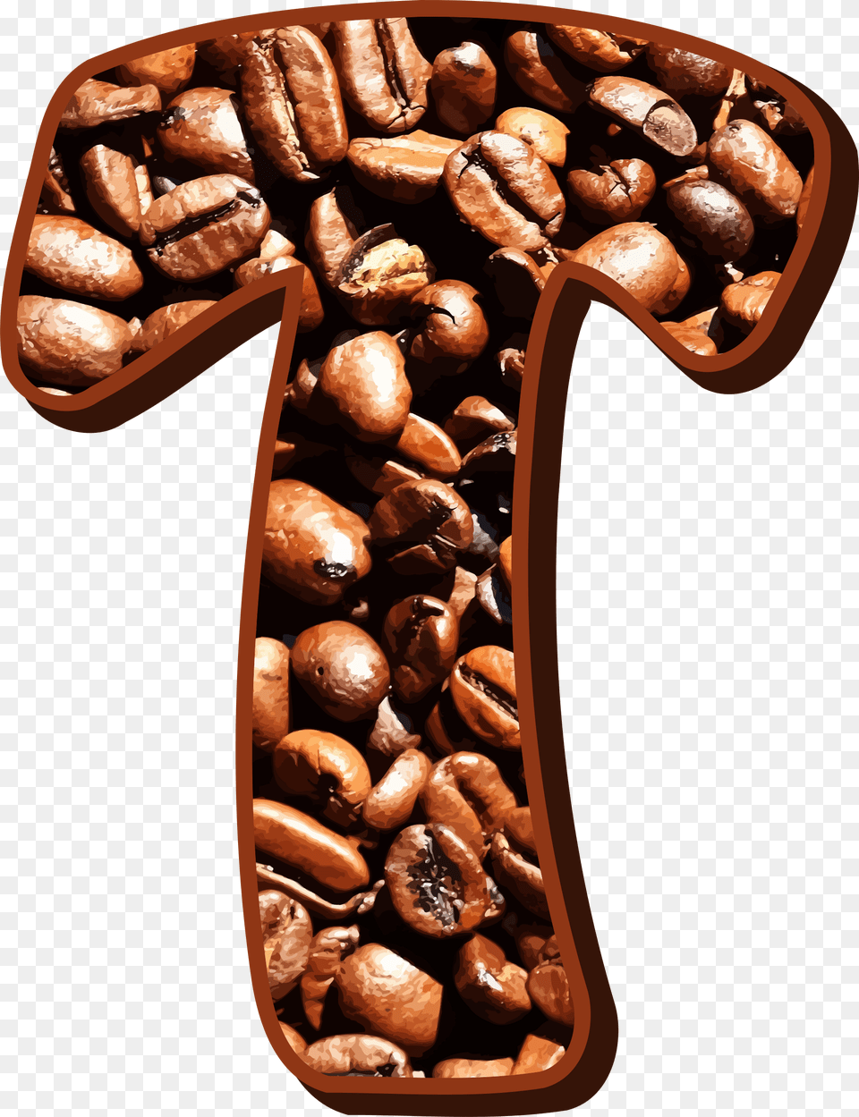 Big Image Coffee Beans Typography, Beverage, Bread, Food Png