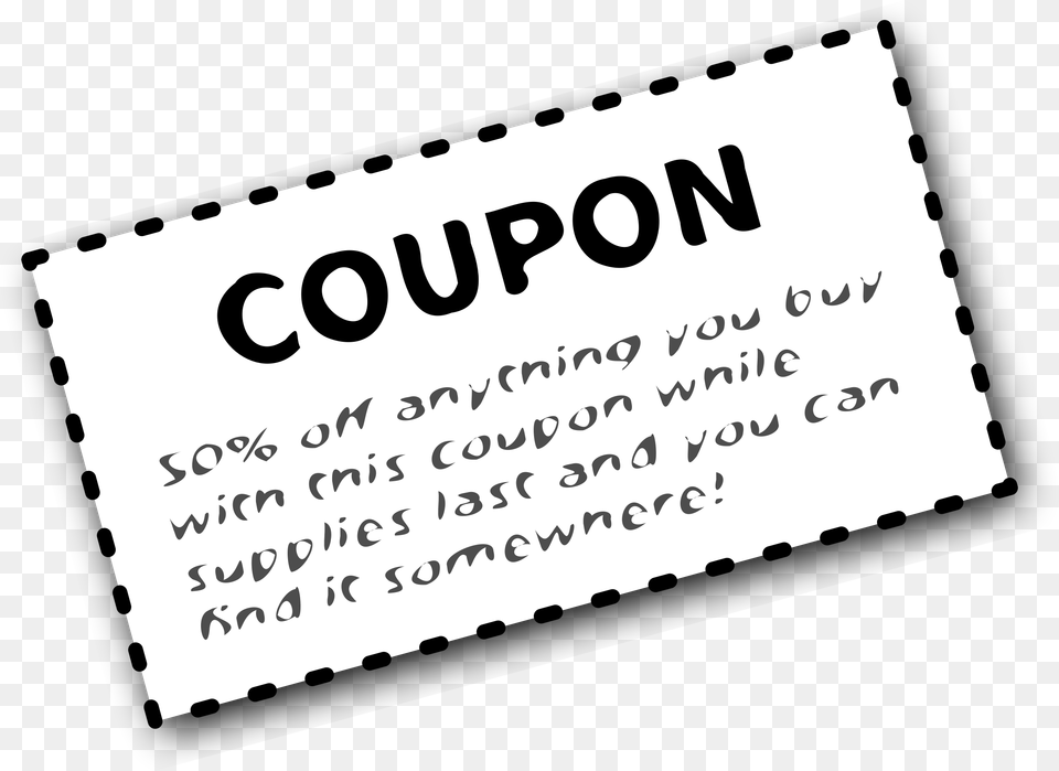 Big Coupon Clipart, Text, Paper, Person Png Image