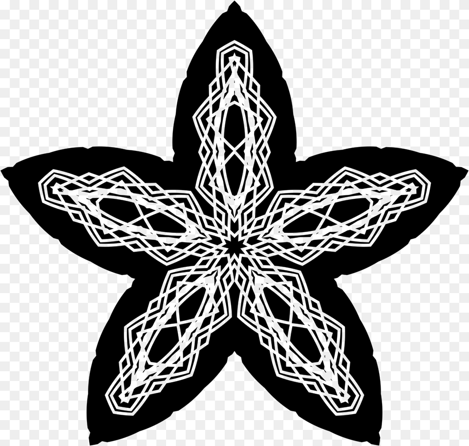 Big Image Dark Star, Person, Cross, Symbol, Stencil Free Png