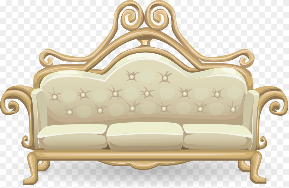 Big Image Fancy Couch Clipart, Furniture, Crib, Infant Bed Png